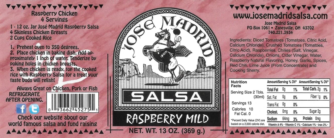 Raspberry Mild Salsa view 5