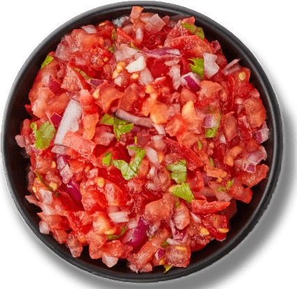 A bowl of fresh salsa