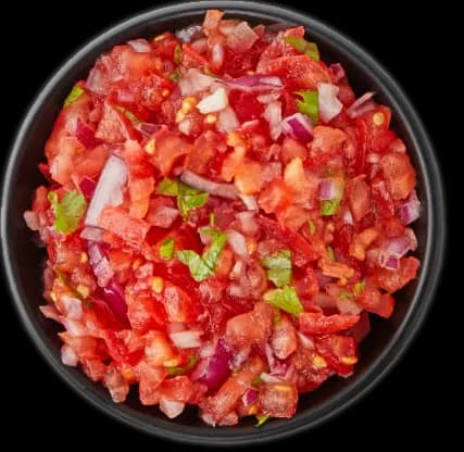 Fresh ingredients for salsa
